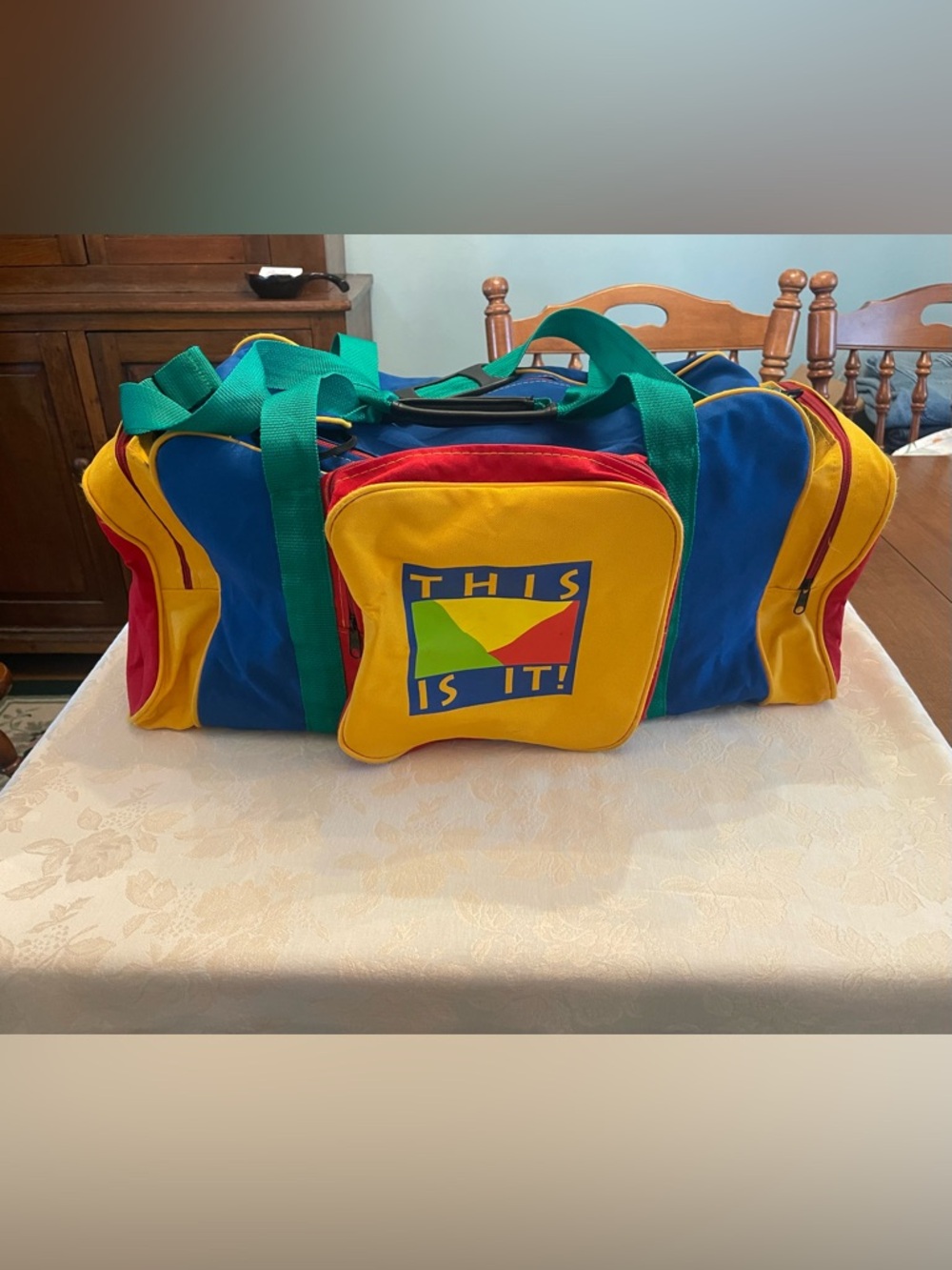 Vintage United Colors of Benetton Duffel Bag Primary Colors new